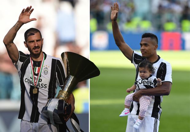 Alex Sandro and Leonardo Bonucci