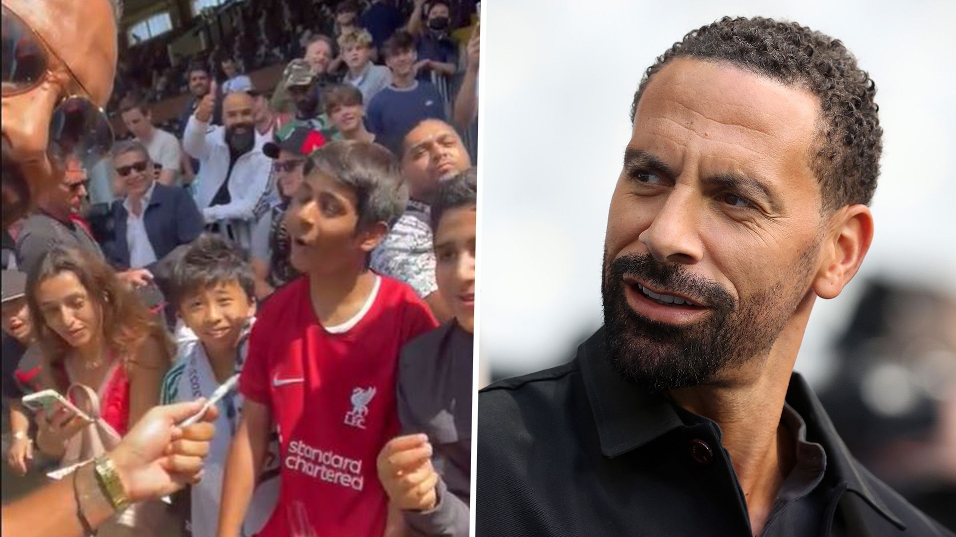 Rio Ferdinand Liverpool fan