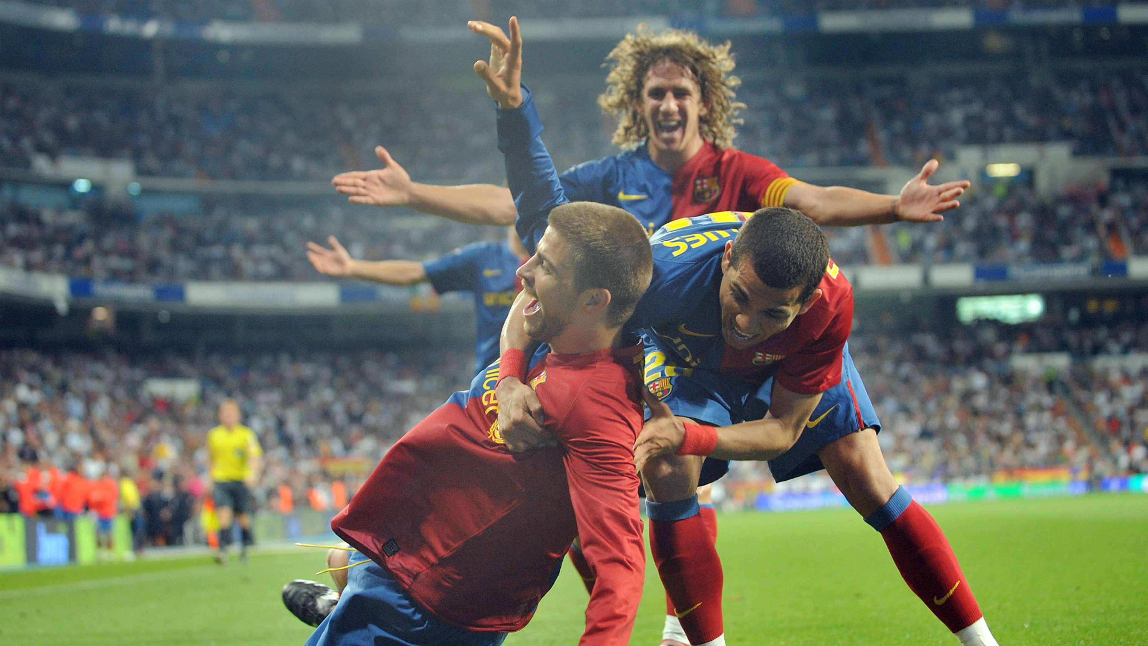 2009 Gerard Pique Puyol Alves Real Madrid Barcelona