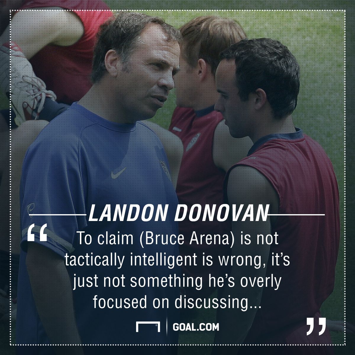 GFX Bruce Arena Landon Donovan USA 2006