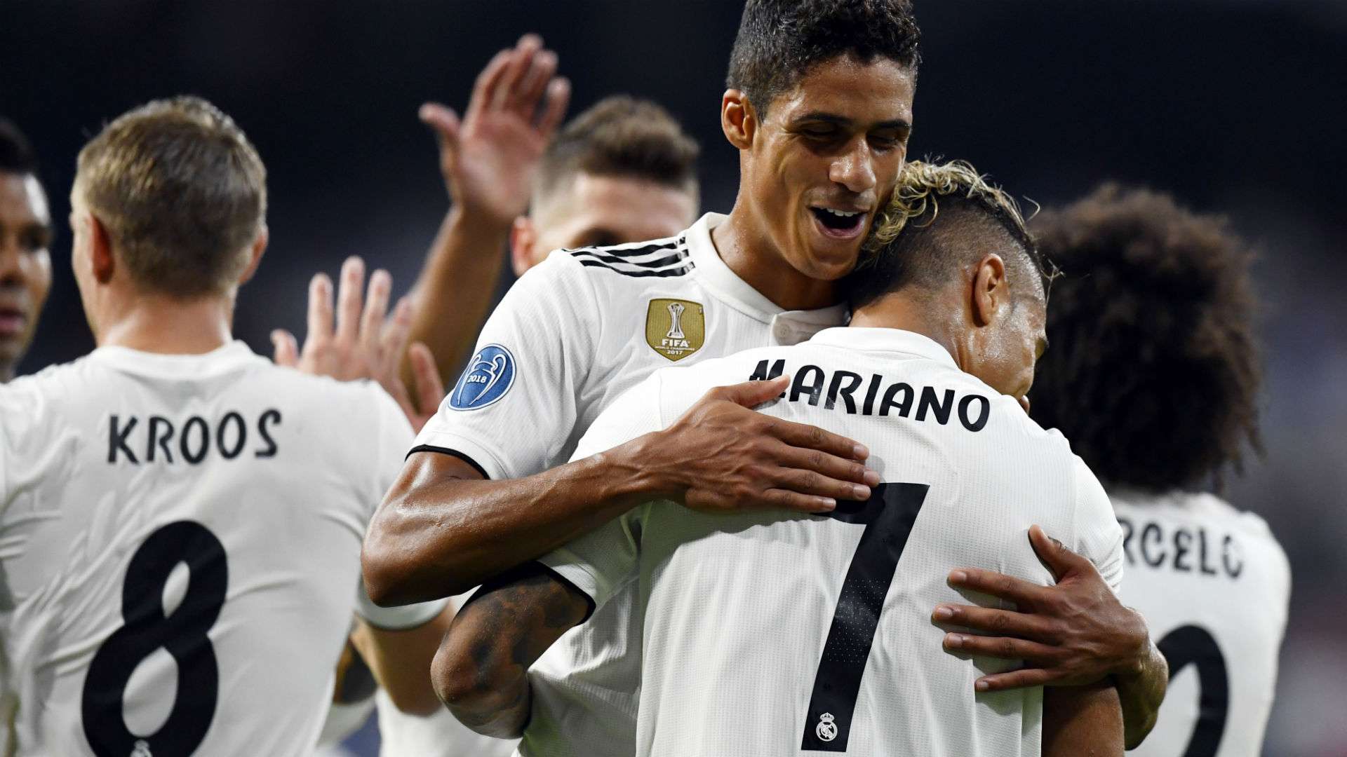 Varane Mariano Real Madrid Roma Champions League 19 09 2018