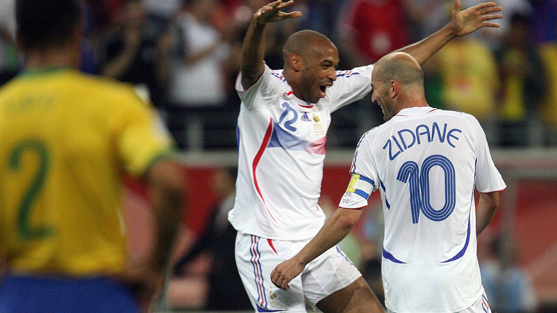 Thierry Henry Zinedine Zidane France Brazil World Cup 2006
