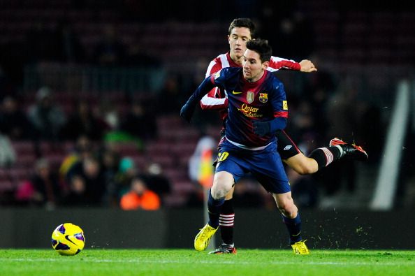 Ander Herrera y Lionel Messi - Barcelona - Athletic Club de Bilbao