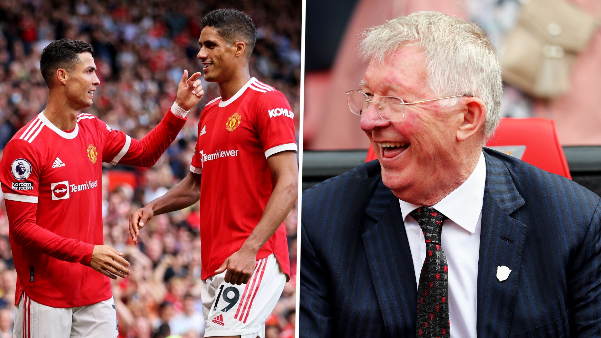 Raphael Varane, Cristiano Ronaldo, Sir Alex Ferguson GFX