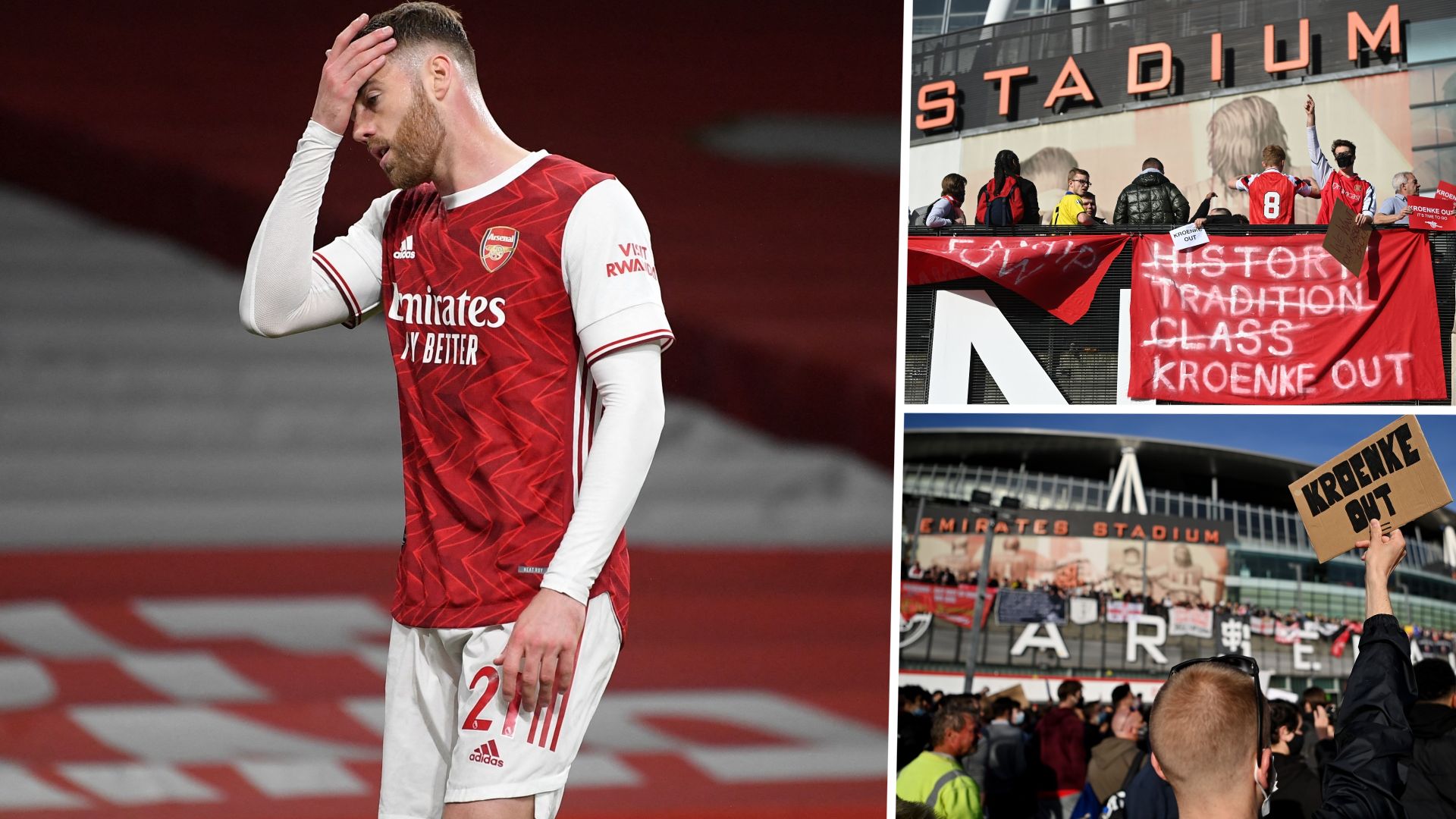 Arsenal protests composite