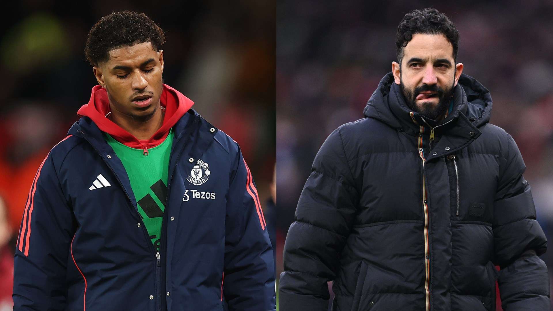 Marcus Rashford Ruben Amorim Manchester United 2024-25 GFX