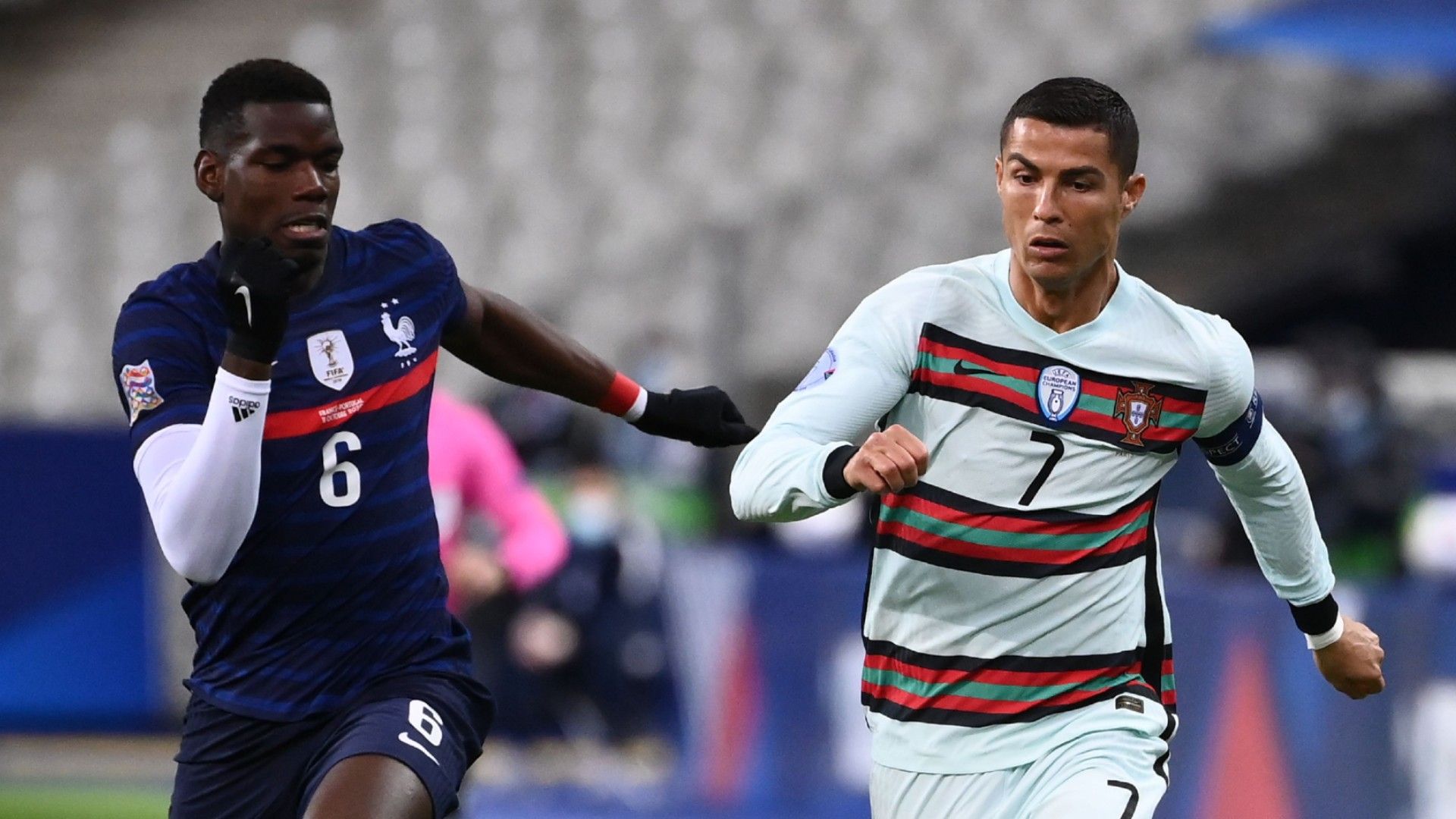 Pogba Ronaldo Portugal France 2020