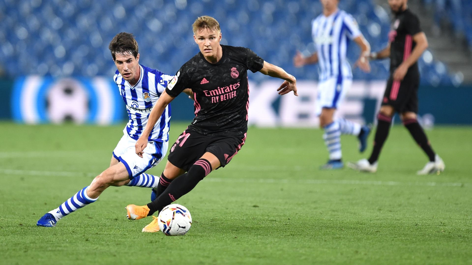 Martin Oedegaard Real Madrid Aritz Elustondo Real Sociedad