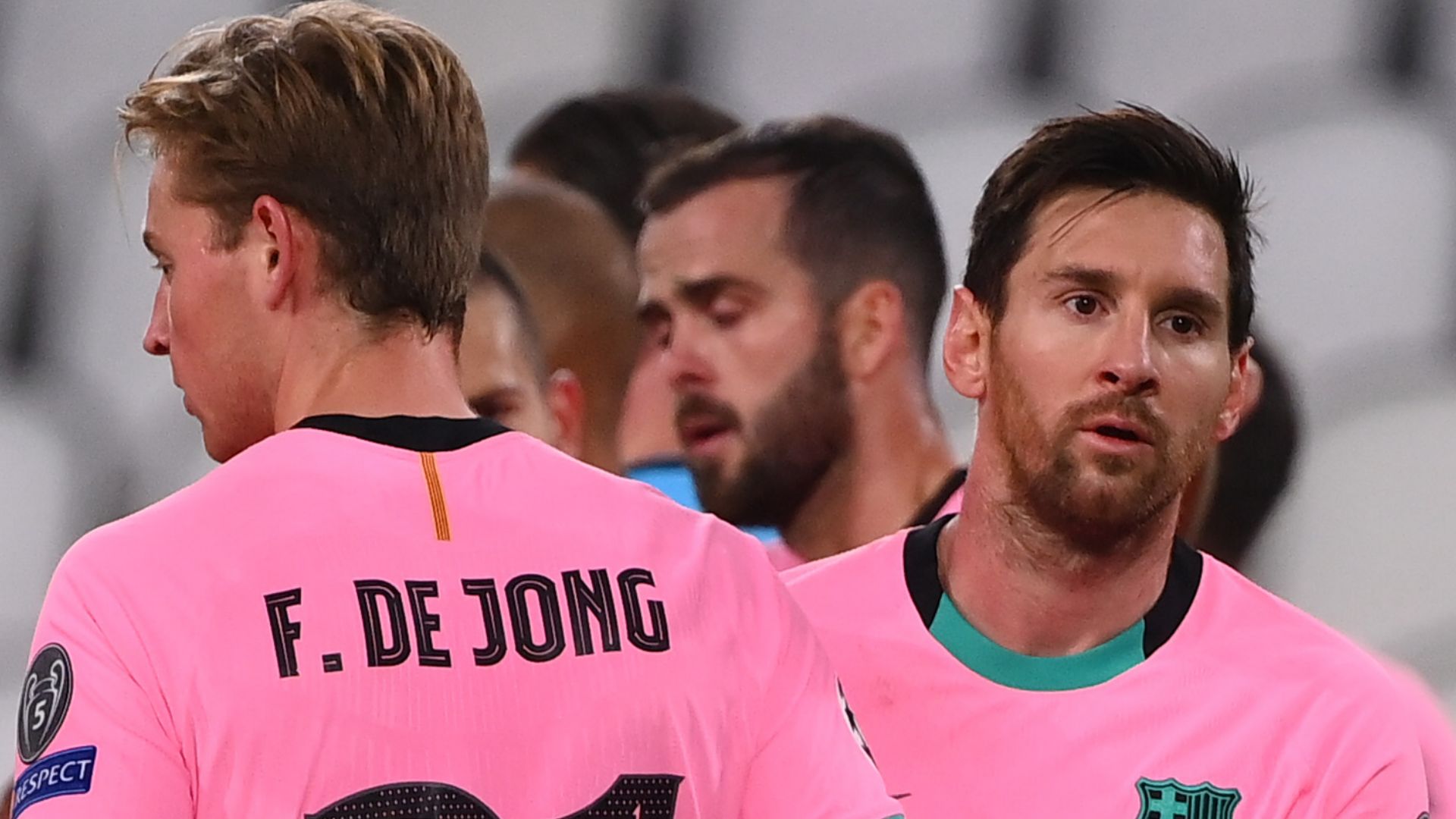 Lionel Messi Frenkie de Jong Barcelona