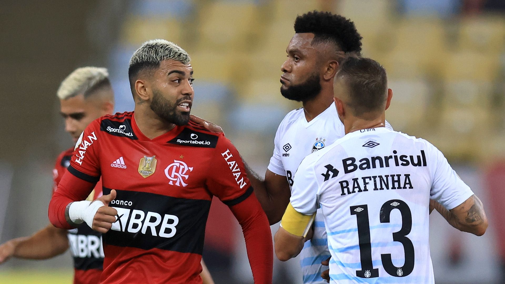Gabigol x Borja, Flamengo x Grêmio, Brasileirão, 19092021