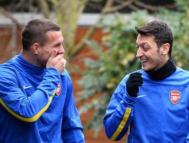 Arsenal_Lukas Podolski_Mesut Ozil,普多斯基,奧斯爾