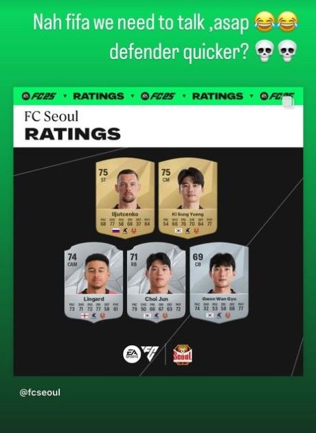 Jesse Lingard EA FC 25 rating