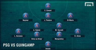 Compo PSG vs Guingamp