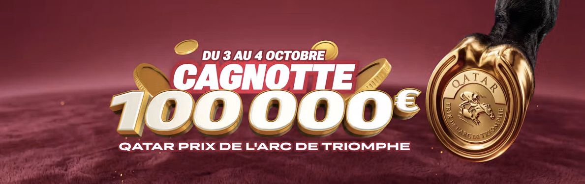 Tirelire 100000 euros Prix de l'Arc de Triomphe
