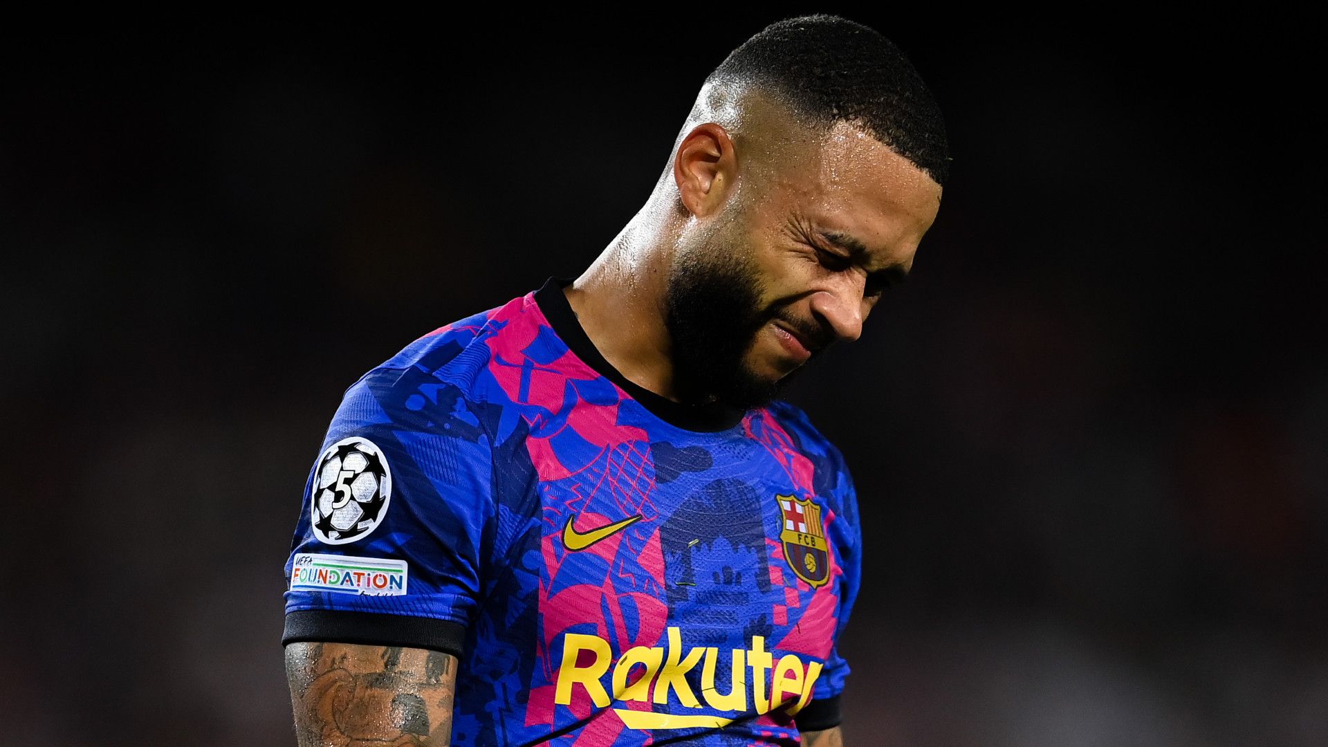 MEMPHIS DEPAY BARCELONA UEFA CHAMPIONS LEAGUE 14092021