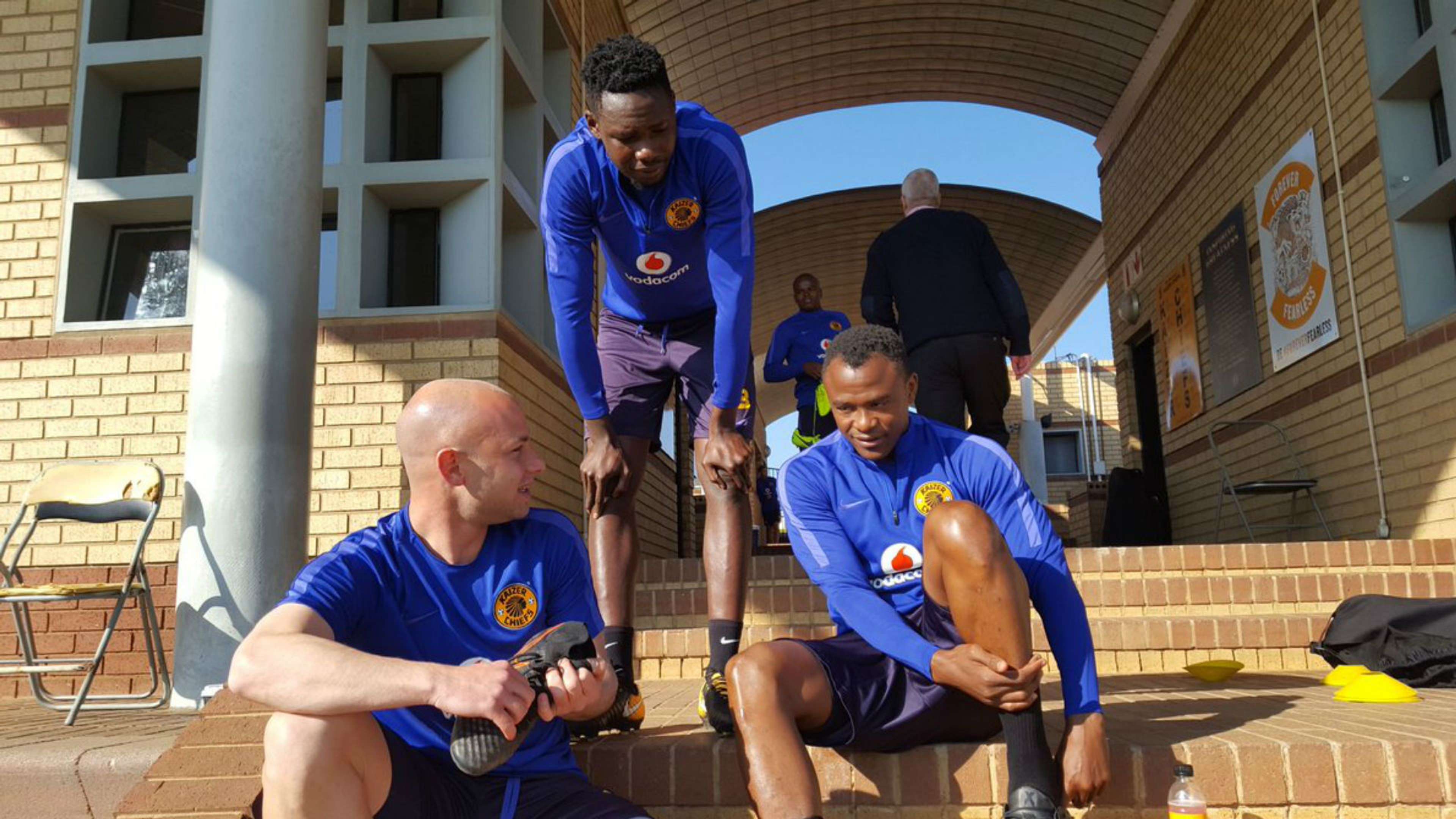 Darren Lurie and Tsepo Masilela and Erick Mathoho - Kaizer Chiefs