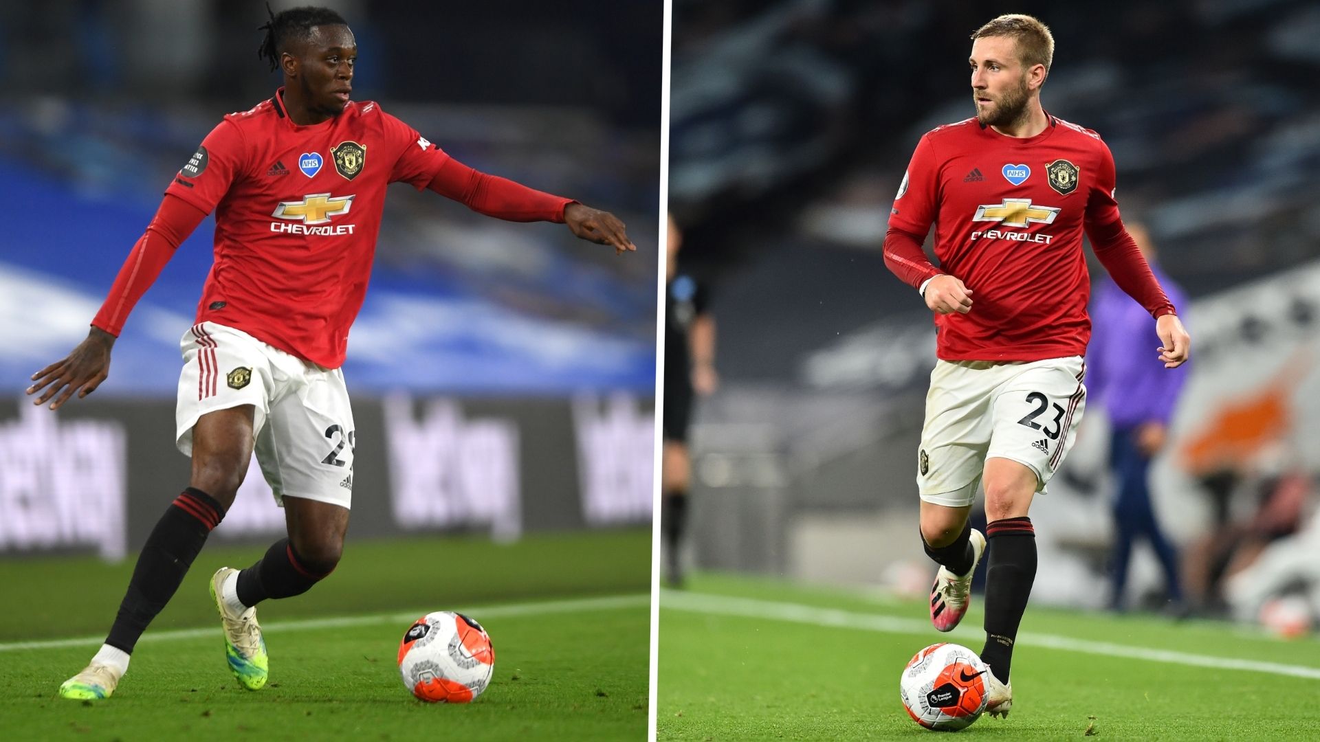 Aaron Wan-Bissaka Luke Shaw Manchester United GFX