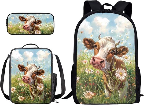 مجموعة حقائب ظهر سوبستاليس بطبعة بقرة ديزي 