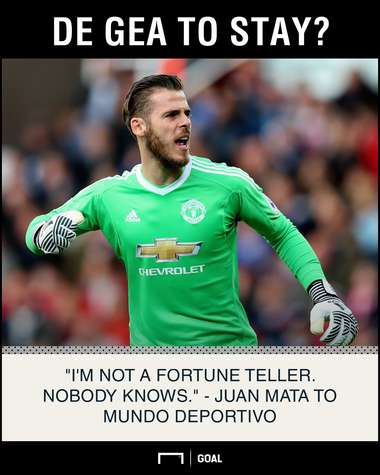 David de Gea future move Juan Mata