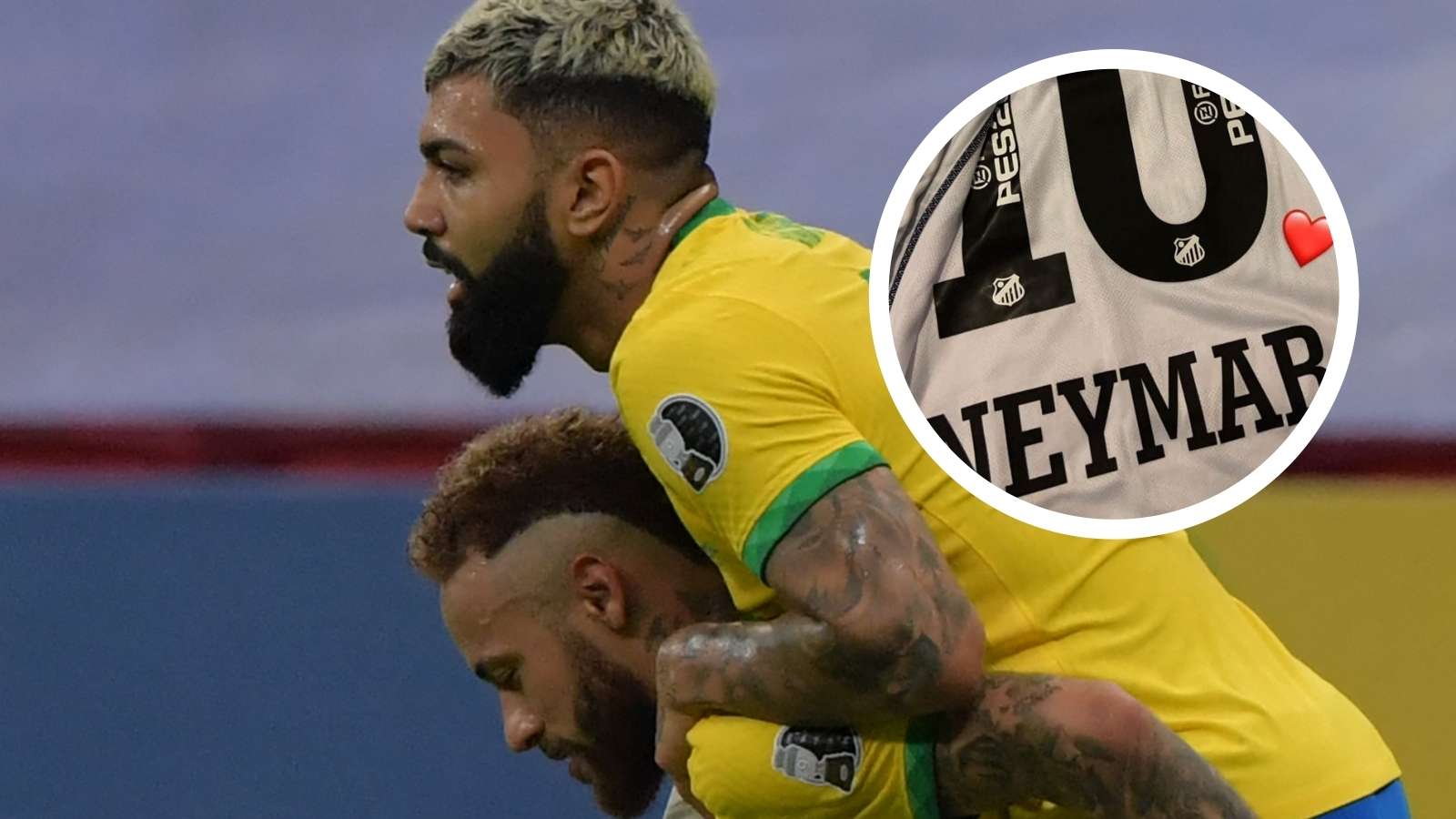 GFX Neymar Gabigol ganham presente do Santos 21062021