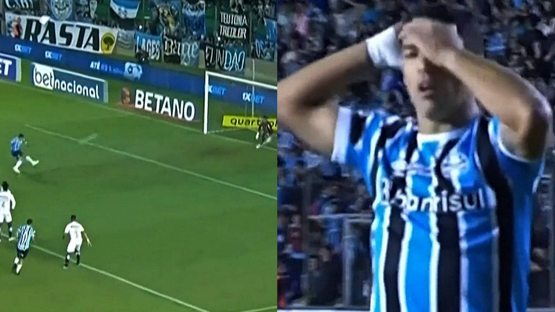 Suarez Gremio Santos Brasileirao