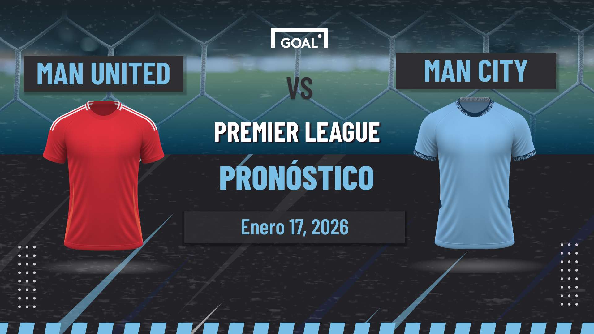 Manchester United vs Manchester City Pronóstico y Apuestas Premier League | 17/01/26