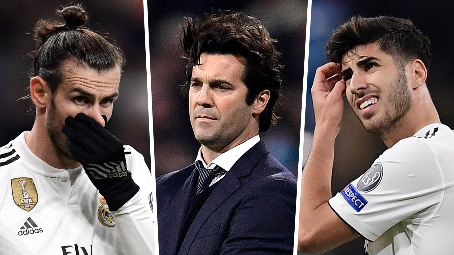 Gareth Bale Santiago Solari Marco Asensio Real Madrid 2018