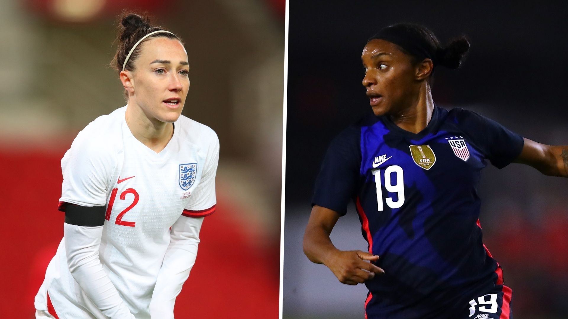 Lucy Bronze Crystal Dunn England Women USWNT split