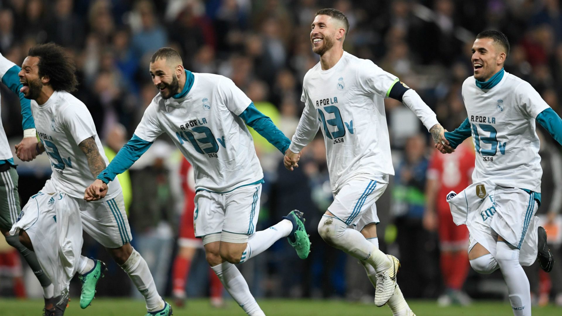 Sergio Ramos Karim Benzema Marcelo Real Madrid 01052018