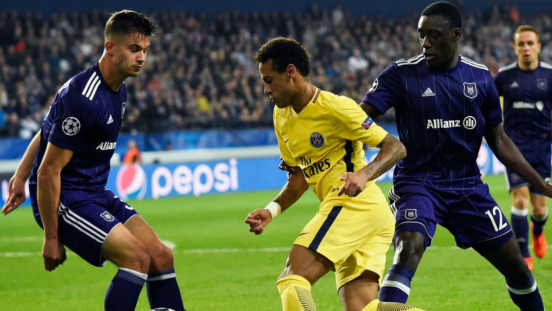 Neymar Anderlecht PSG UEFA Champions League 18102017