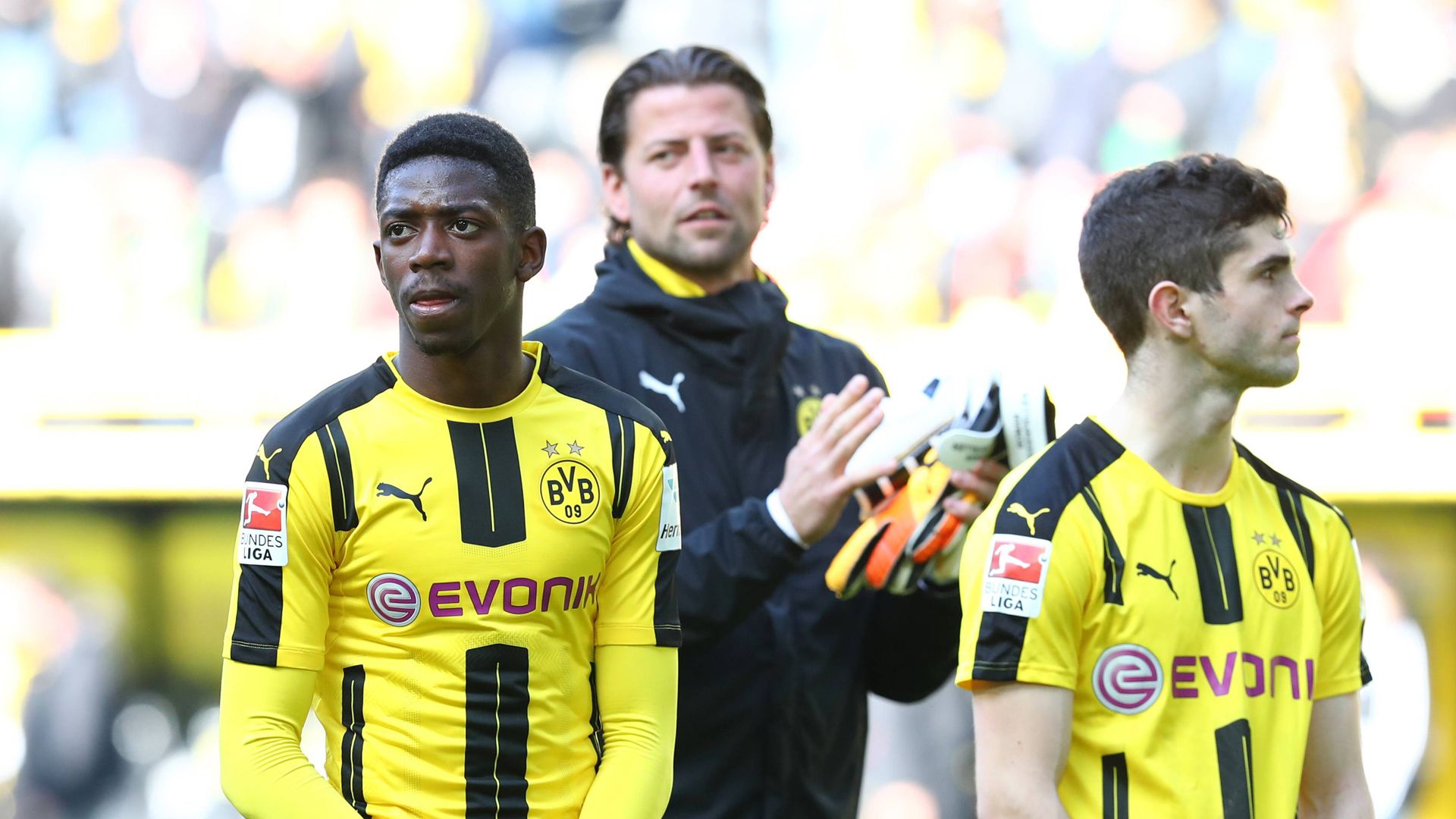 *GER ONLY* BVB Borussia Dortmund Ousmane Dembele Roman Weidenfeller