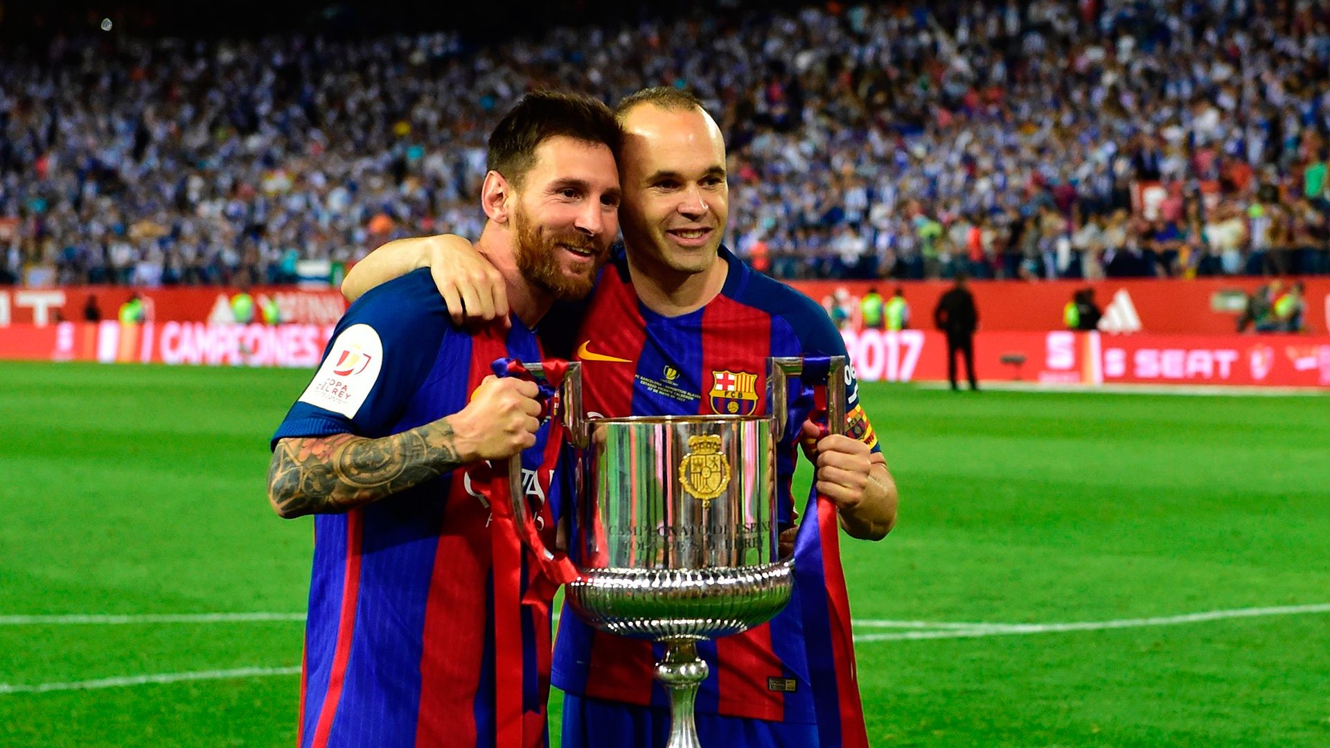 Lionel Messi Andres Iniesta Barcelona