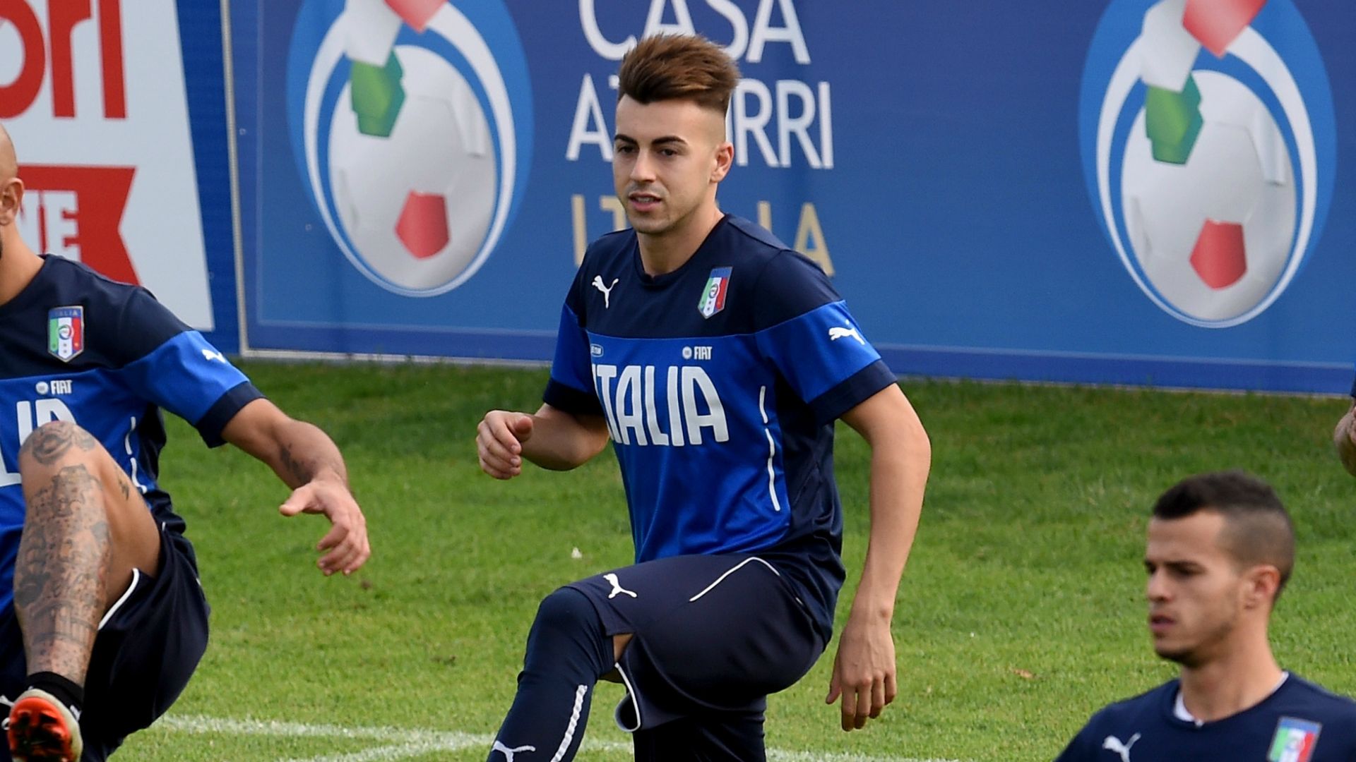 Stephan El Shaarawy during Italy training