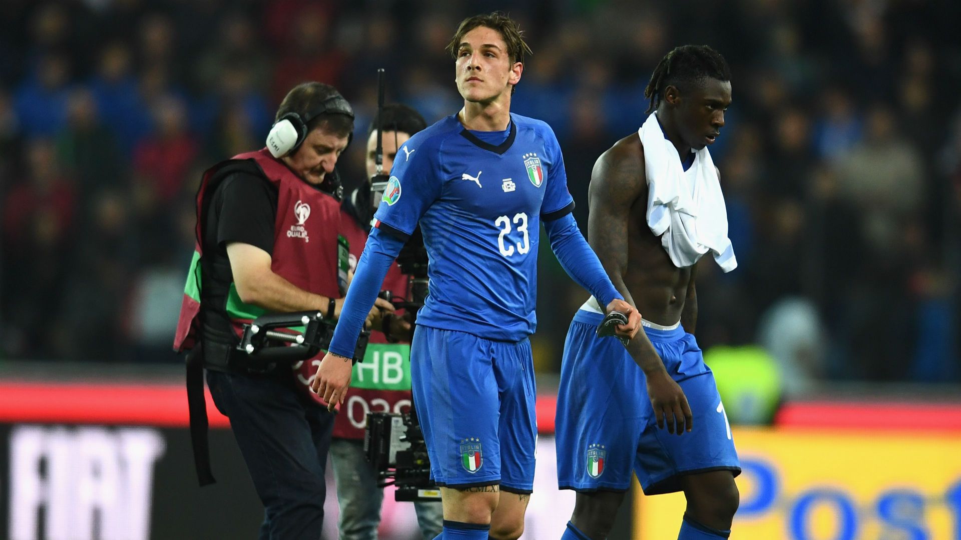Nicolo Zaniolo Moise Kean Italy Finland euro 2020