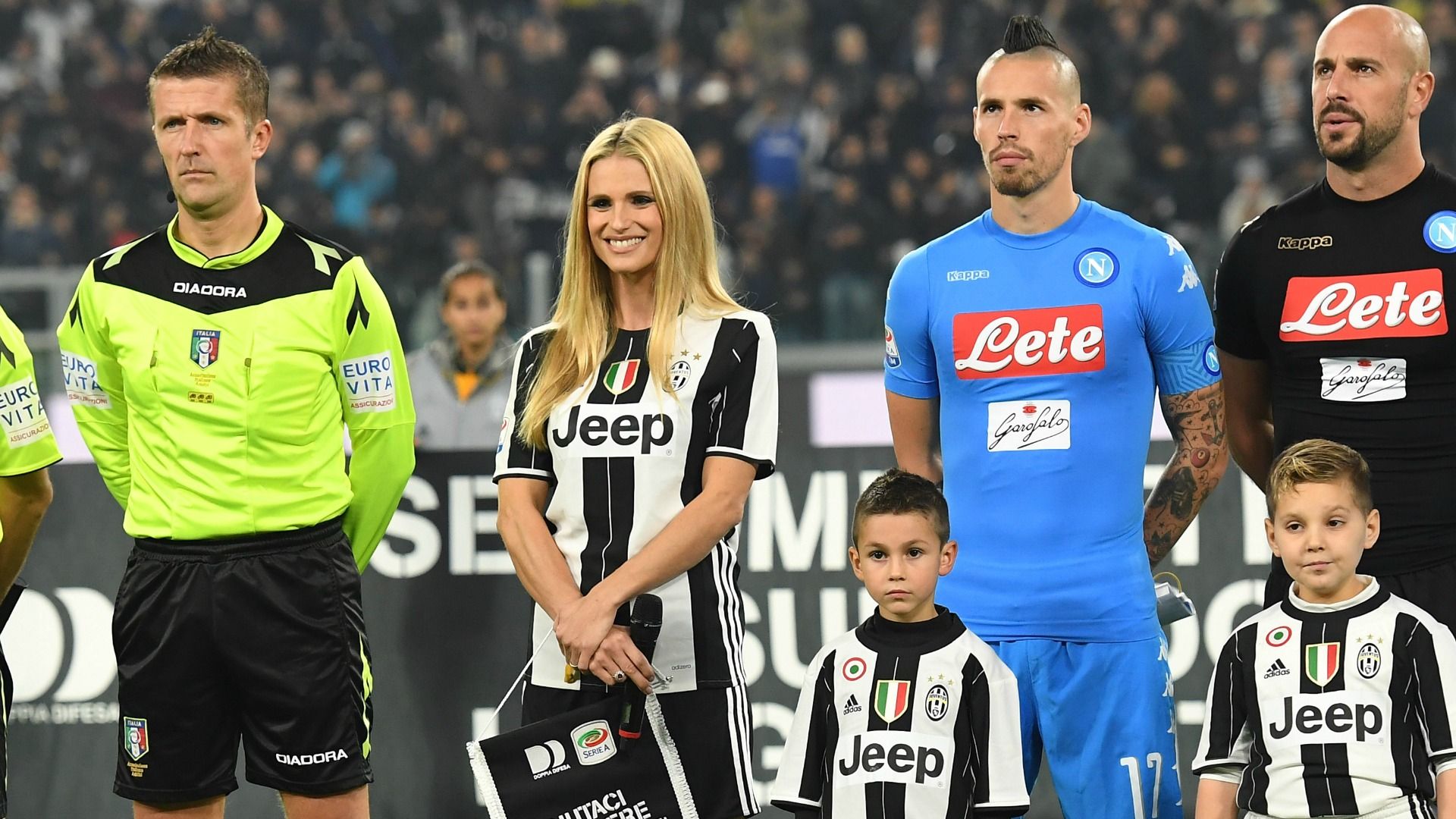 Michelle Hunziker Marek Hamsik Juventus Napoli
