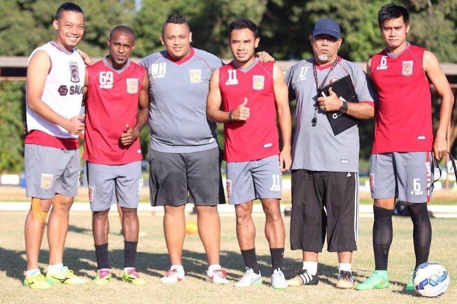 Hamka Hamzah, Boaz Solossa, H Nabil Husein, Ponaryo Astaman, Iwan Setiawan, M Roby - Pusamania Borneo FC