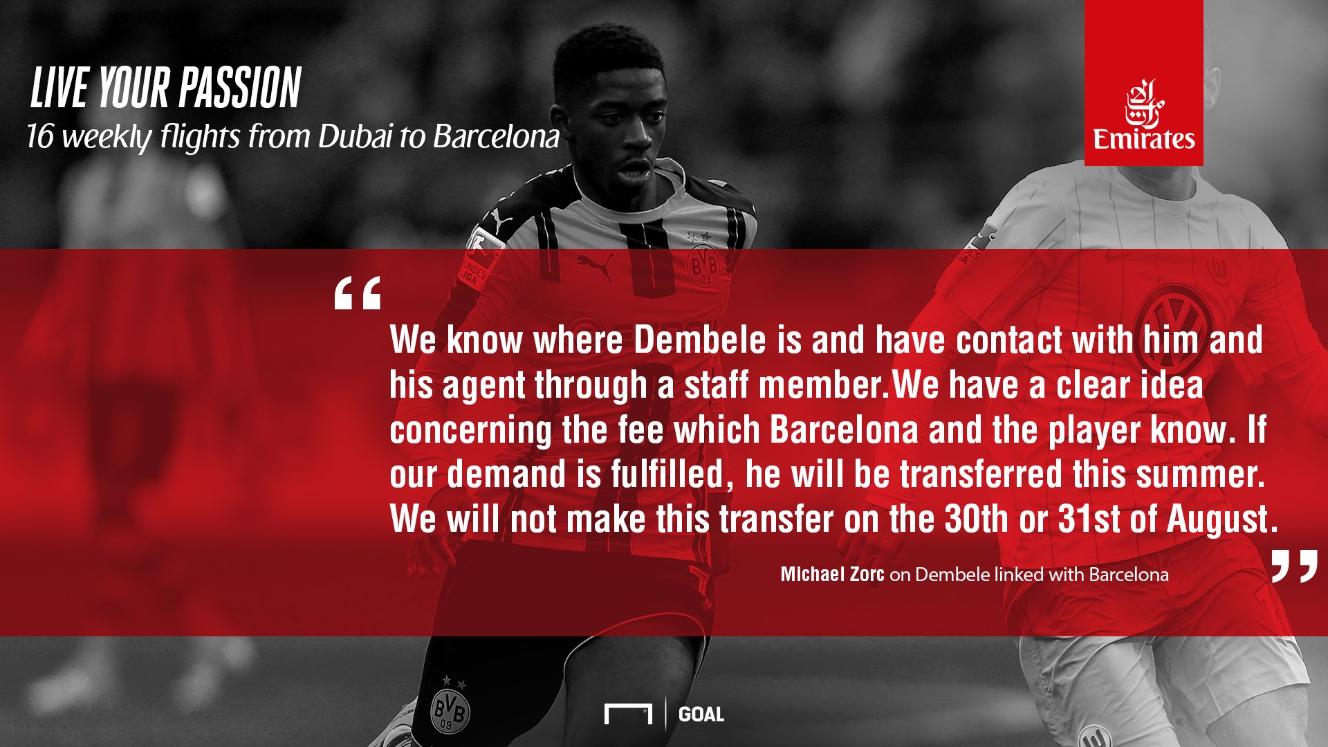 Zorc On dembele - EN 'emirates