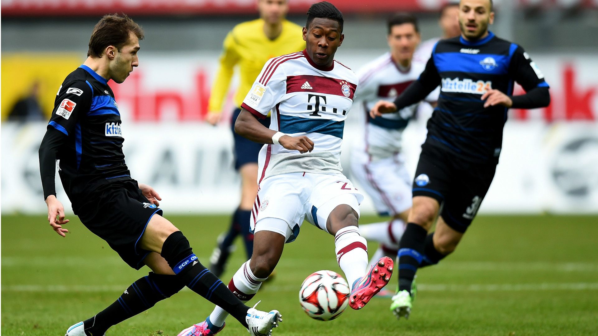 LUKAS RUPP PADERBORN DAVID ALABA BAYERN MUNICH GERMAN BUNDESLIGA 02212015