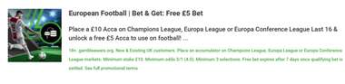 Unibet bet and get