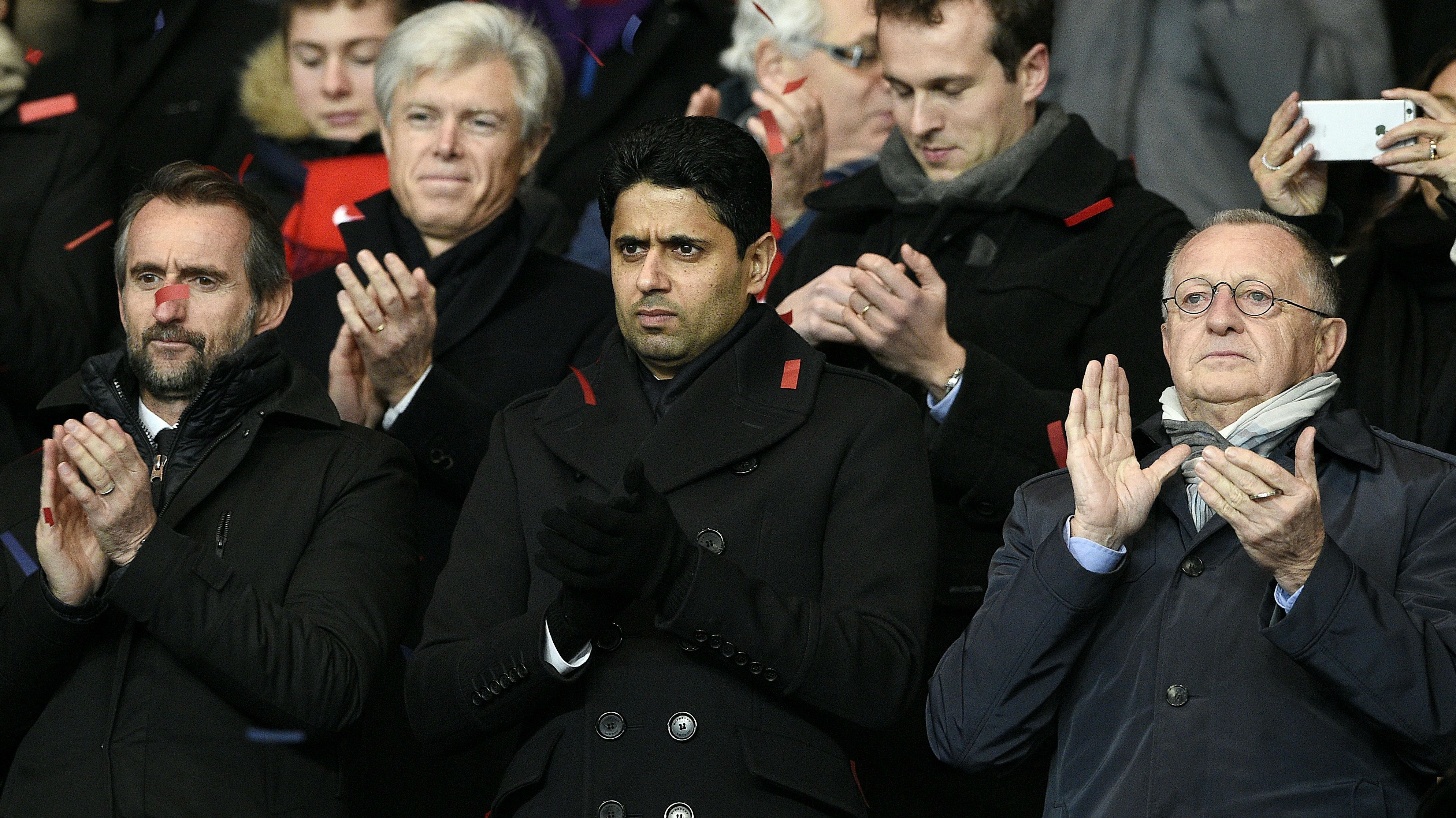 Jean Claude Blanc Jean Michel Aulas Nasser Al-Khelaïfi