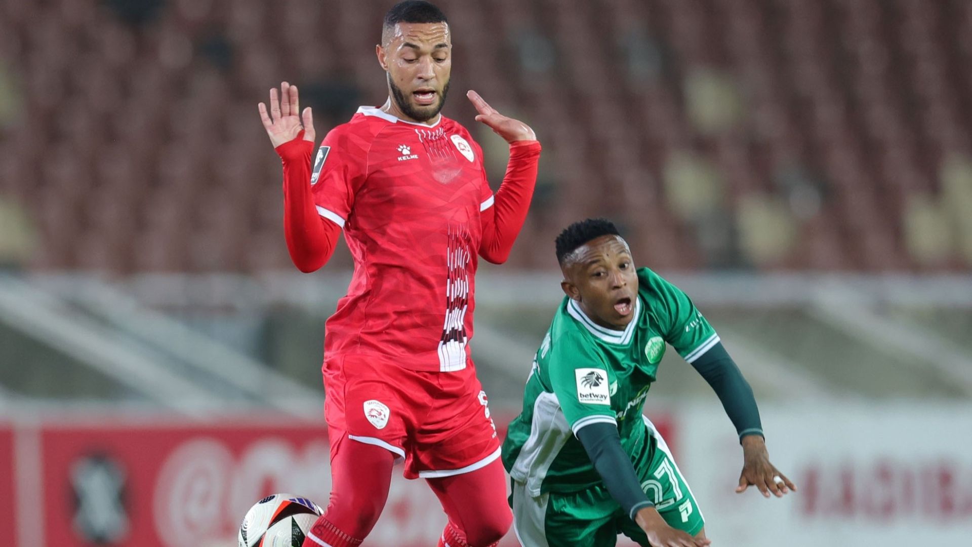 Hendrick Ekstein and Riaan Hanamub, Sekhukhune United vs AmaZulu