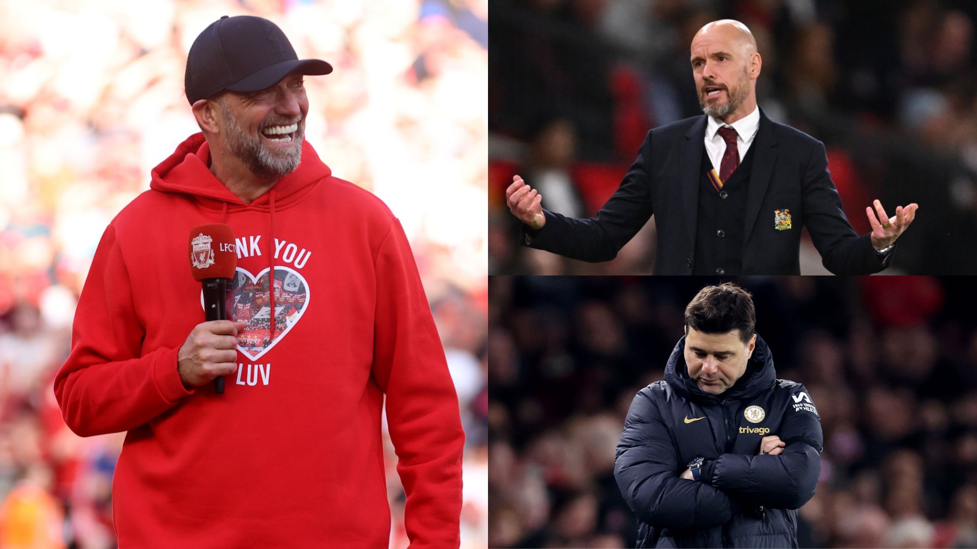 Jurgen Klopp Ten Hag Pochettino