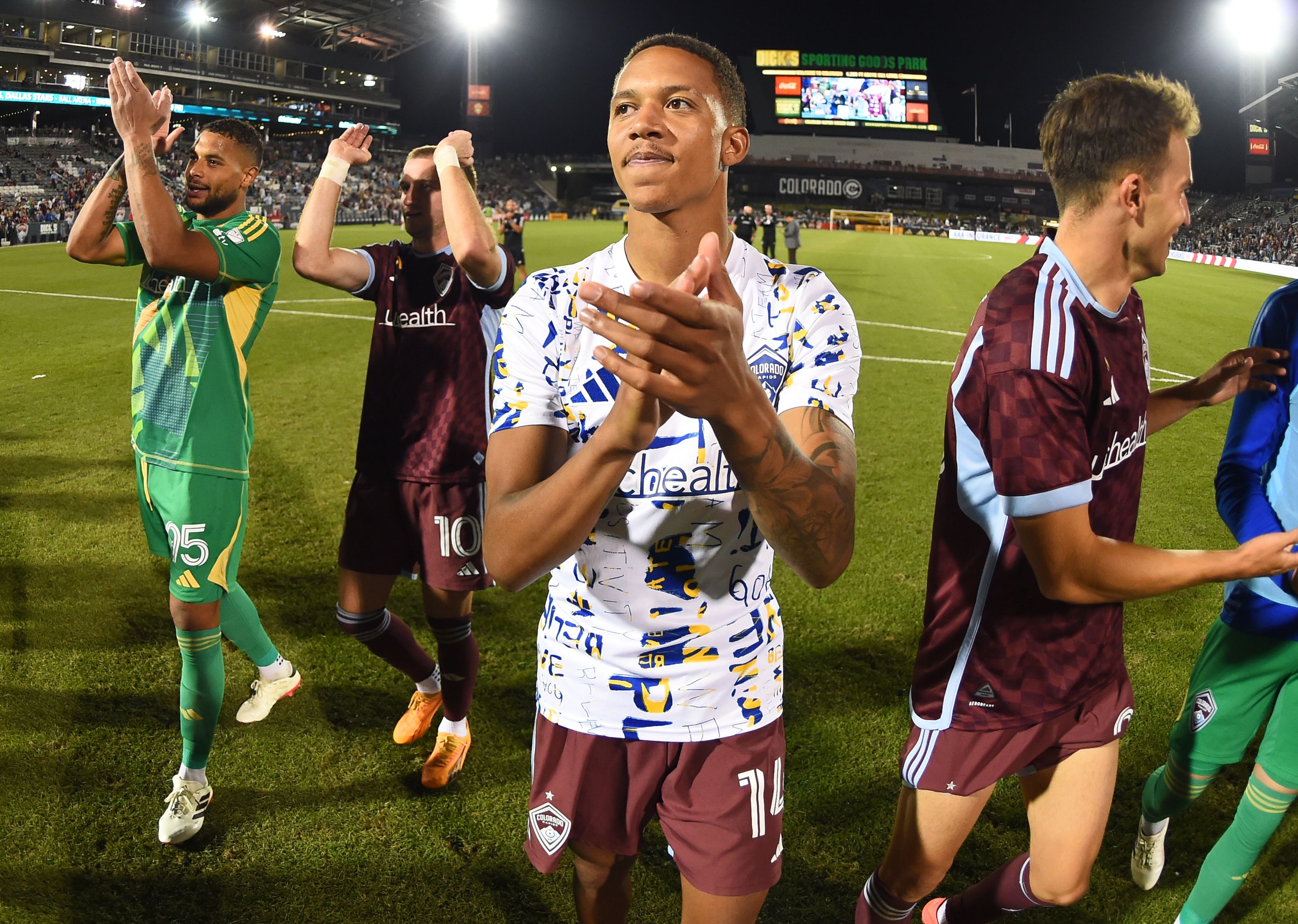 Colorado Rapids celebration vs Portland Timbers 2024