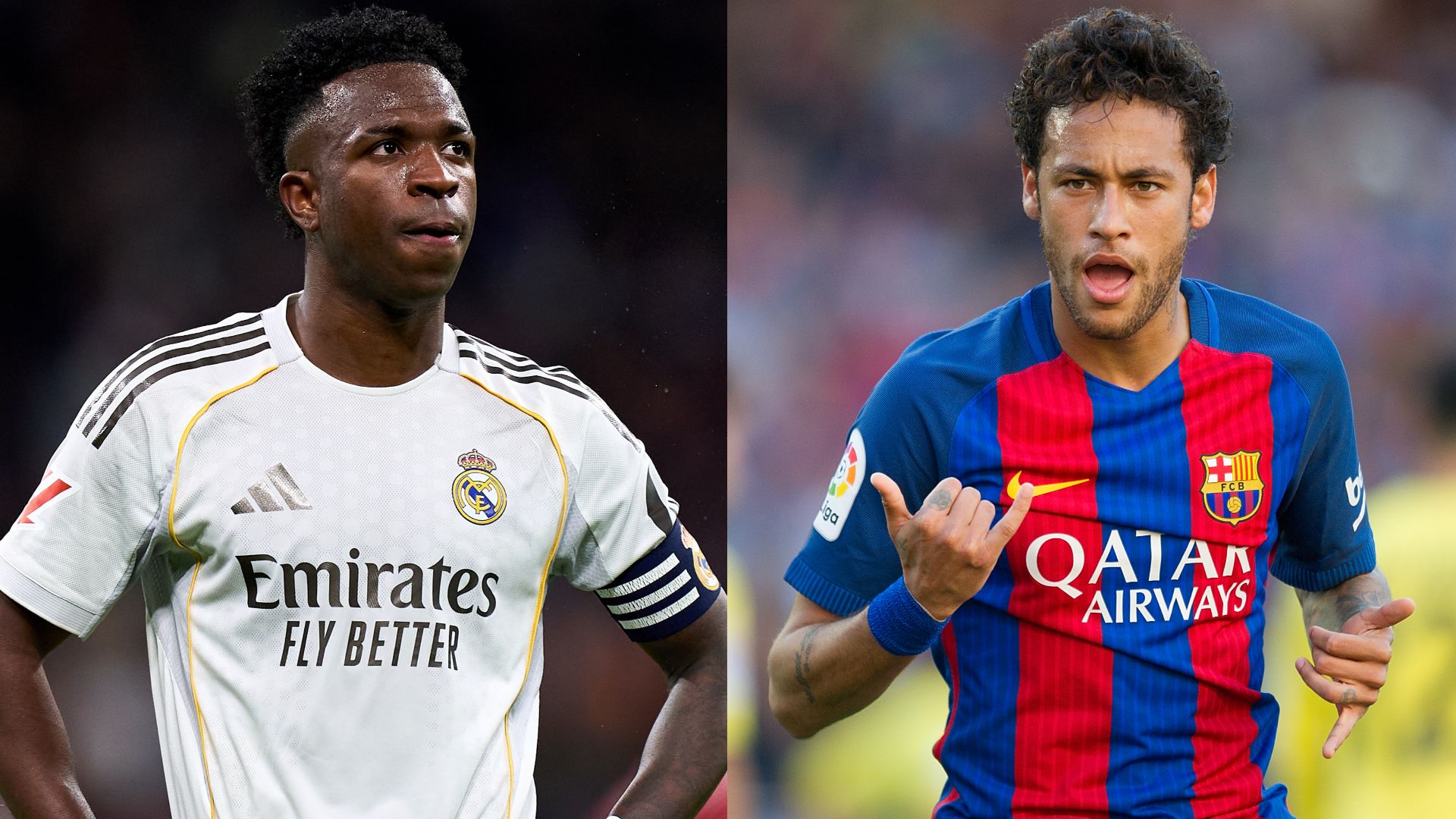 Vinicius Junior Neymar Real Madrid Barcelona