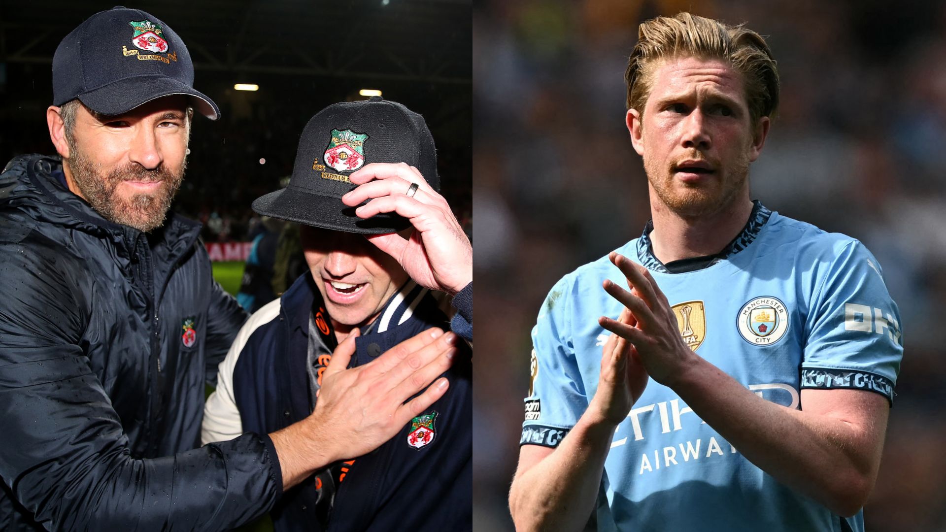 Ryan Reynolds Rob McElhenney Kevin De Bruyne