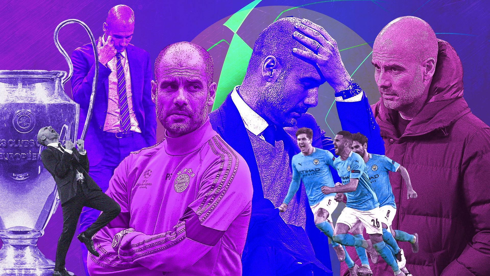 Pep Guardiola Manchester City Champions League GFX