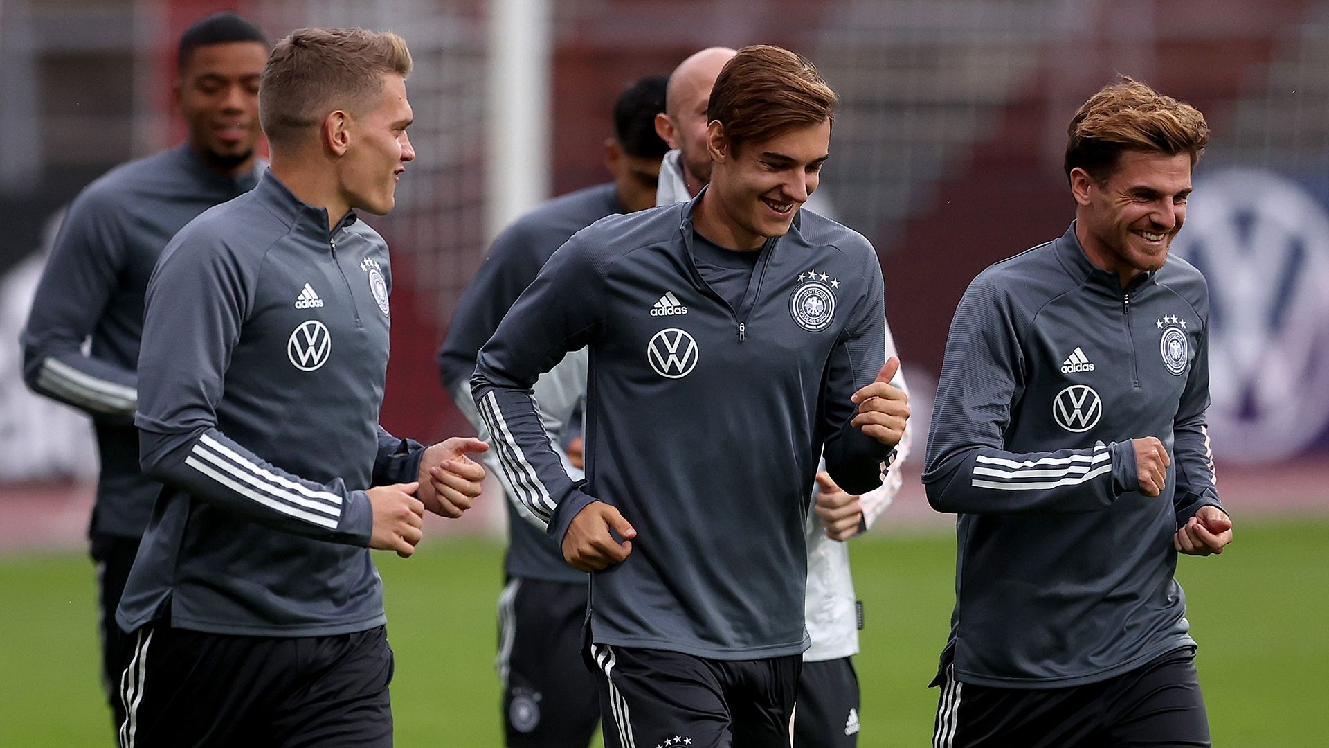 Matthias Ginter, Florian Neuhaus and Jonas Hofmann Germany national team 2020-21
