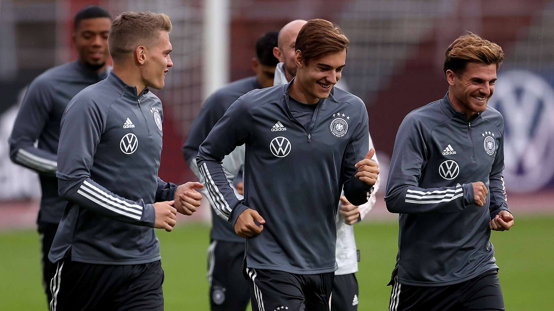 Matthias Ginter, Florian Neuhaus and Jonas Hofmann Germany national team 2020-21