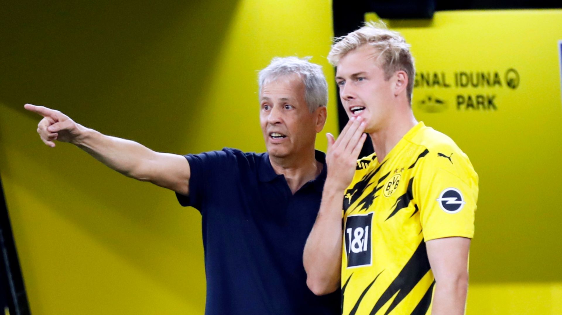 GER ONLY Julian Brandt Lucien Favre BVB Borussia Dortmund 19-09-2020
