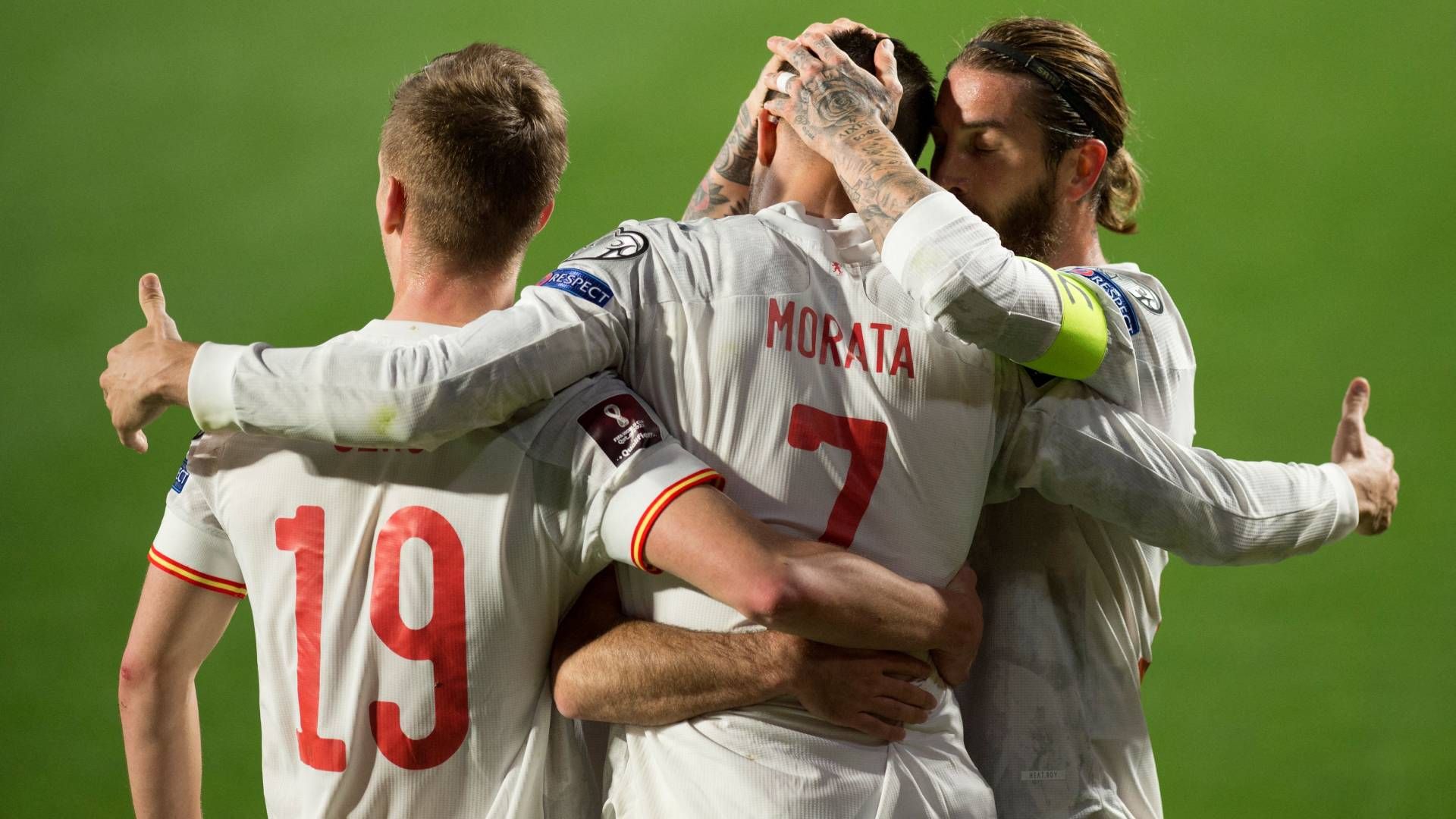 España Grecia Qatar 2022 Mundial 2022 Dani Olmo Álvaro Morta Sergio Ramos